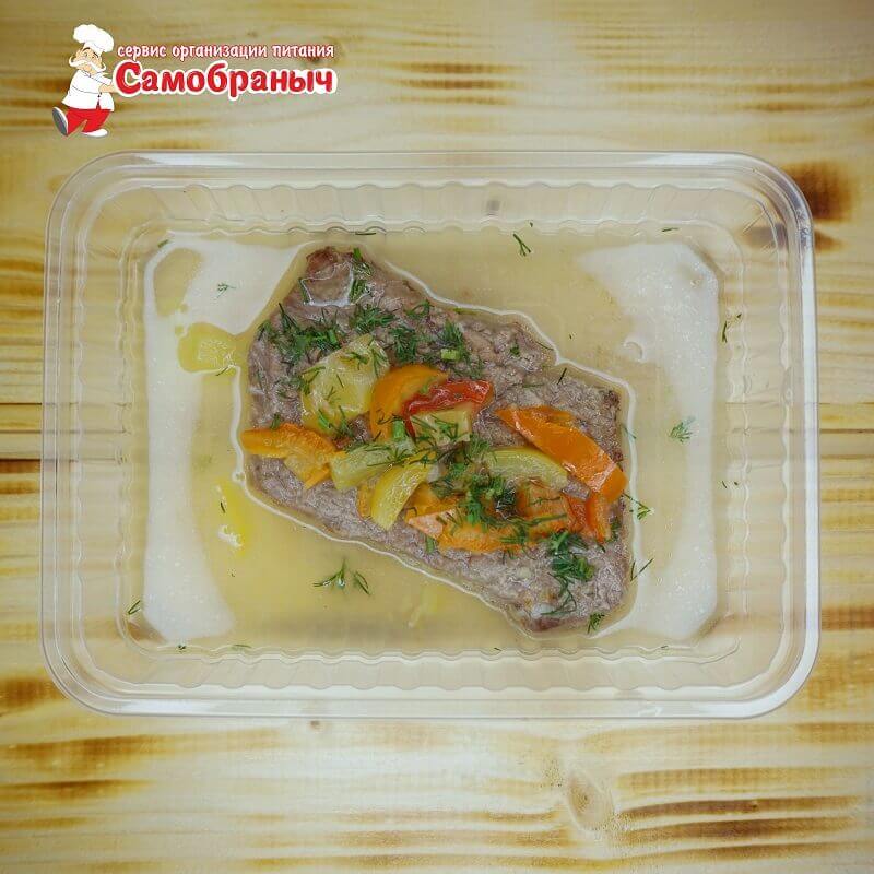 Мясо тушеное с перцем 50/50