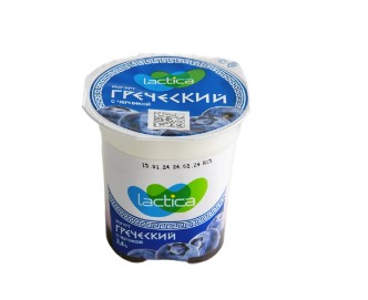 Йогурт Lactica греческий 120г черника
