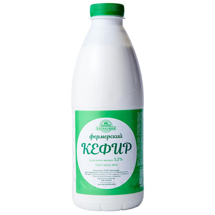 Кефир Калинушка 3,2% 930гр пэт