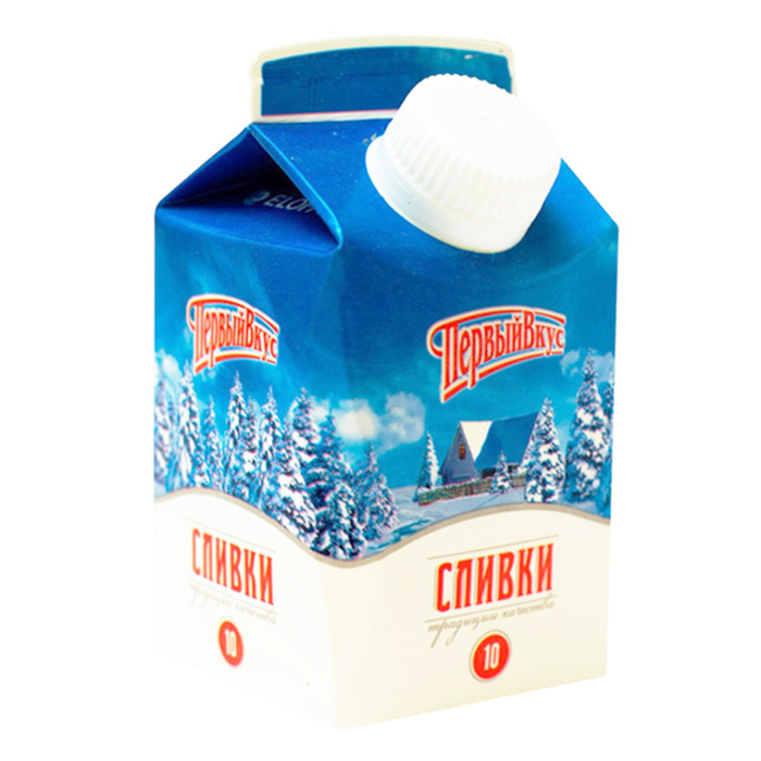 Сливки Первый вкус 10% 0,27л пэт БЗМЖ