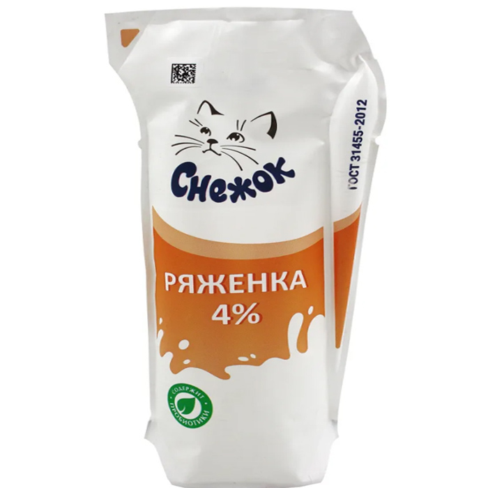 Ряженка Снежок 450г 4% кувшин