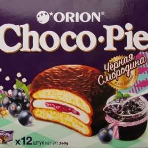 Пирожное choco pie черн.смородина 