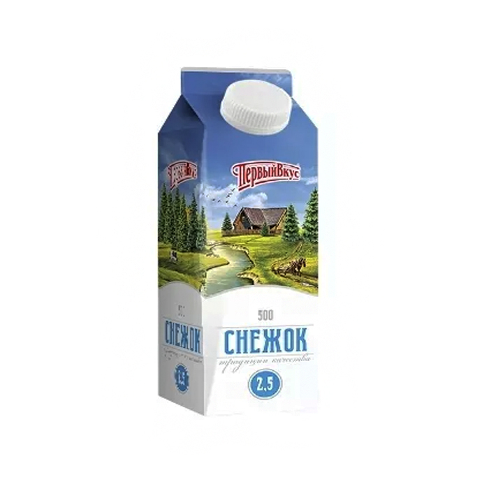 Снежок Первый вкус 500мл 2,5% п/пак БЗМЖ