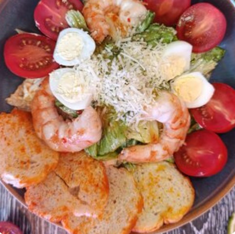Цезарь с креветками
