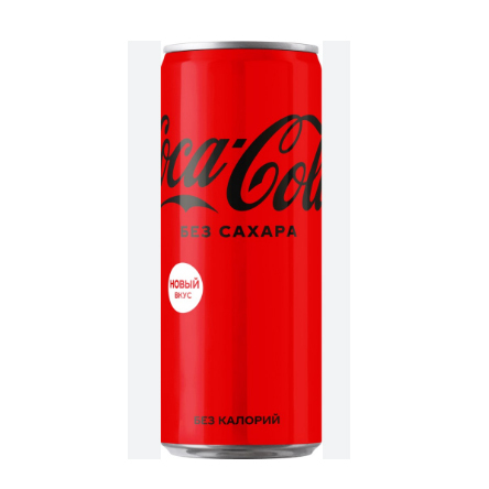 Лимонад Coca-Cola Без сахара 0.33 л