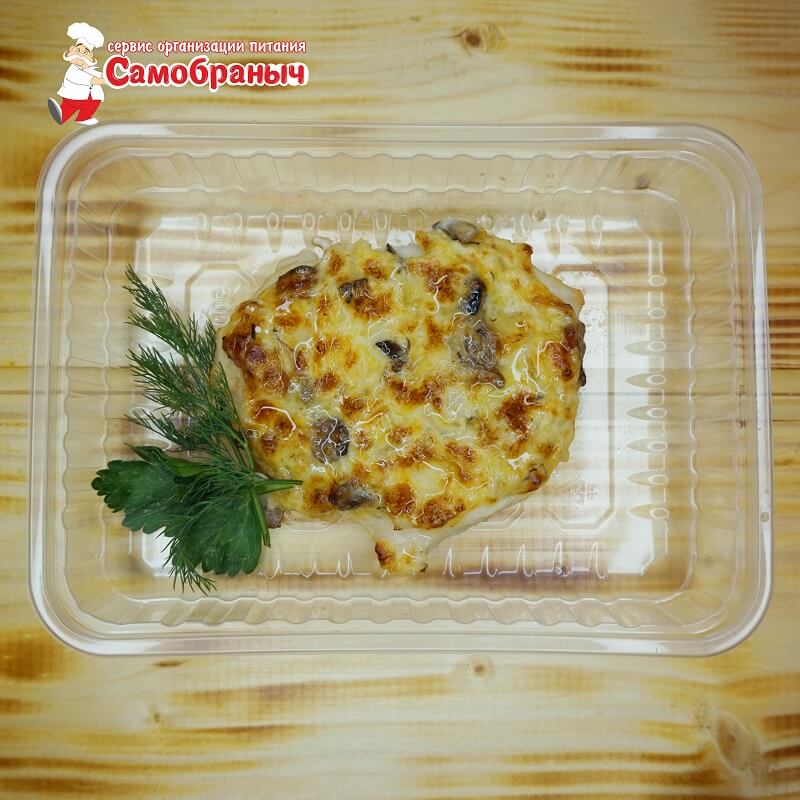 Филе куриное с грибами 100 гр.