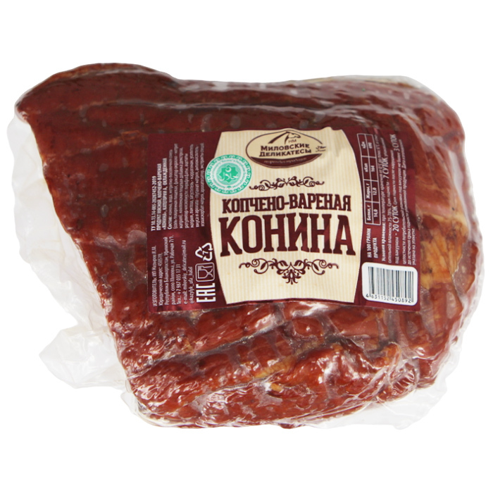 Конина копчено-вареная