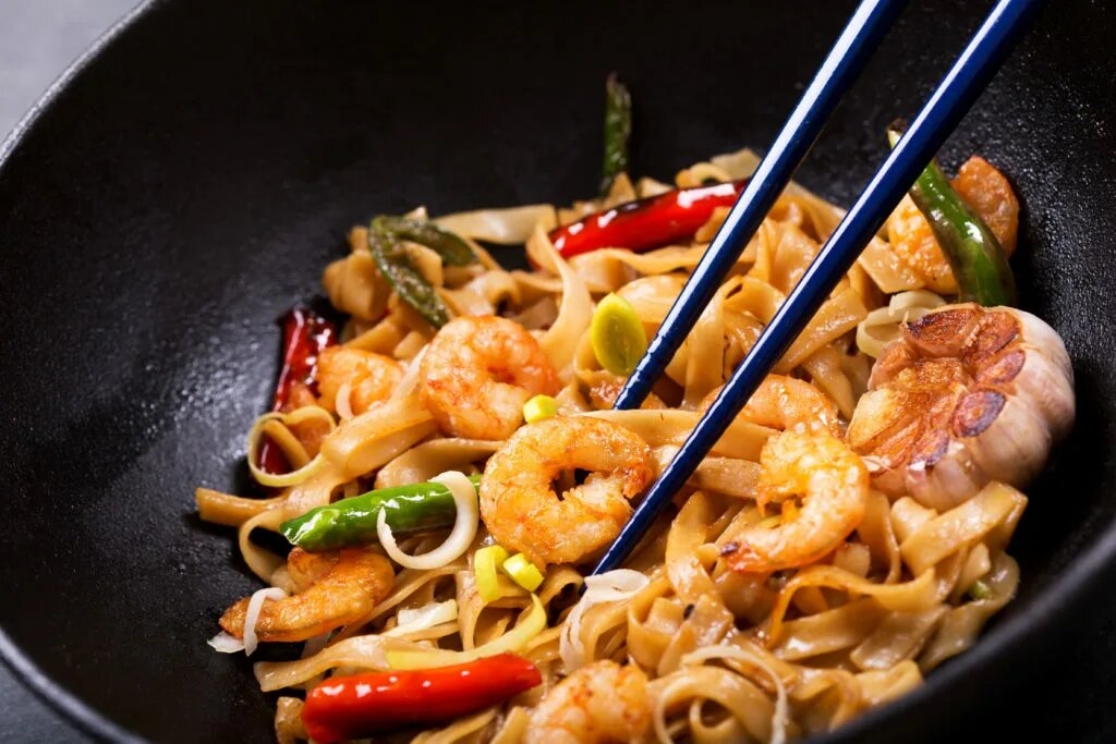 WOK-ЛАПША с креветкой
