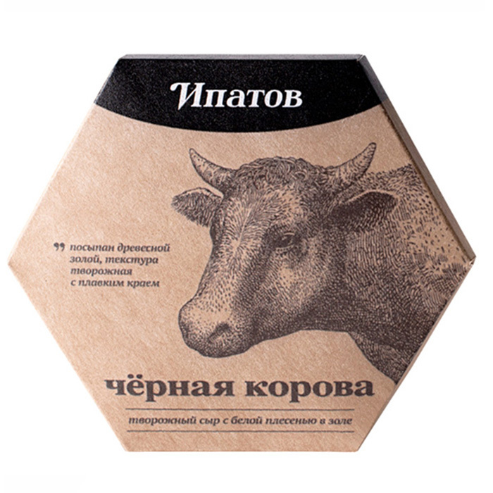 Сыр Черная корова мягкий с белой плесень