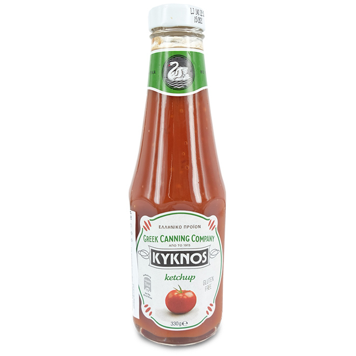 Кетчуп Kyknos томатный 330гр ст/б