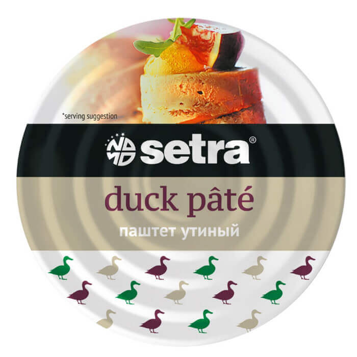 Паштет Setra 100гр ж/б утиный