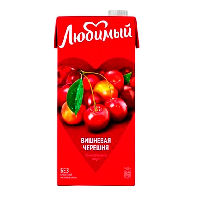 Сок Любимый Вишнёвая черешня/0,95л