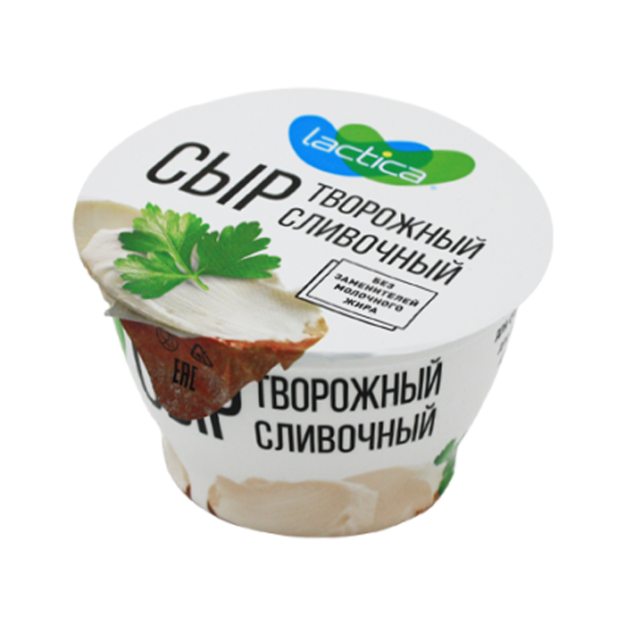 Сыр творожный Lactica 140гр 22% слив.