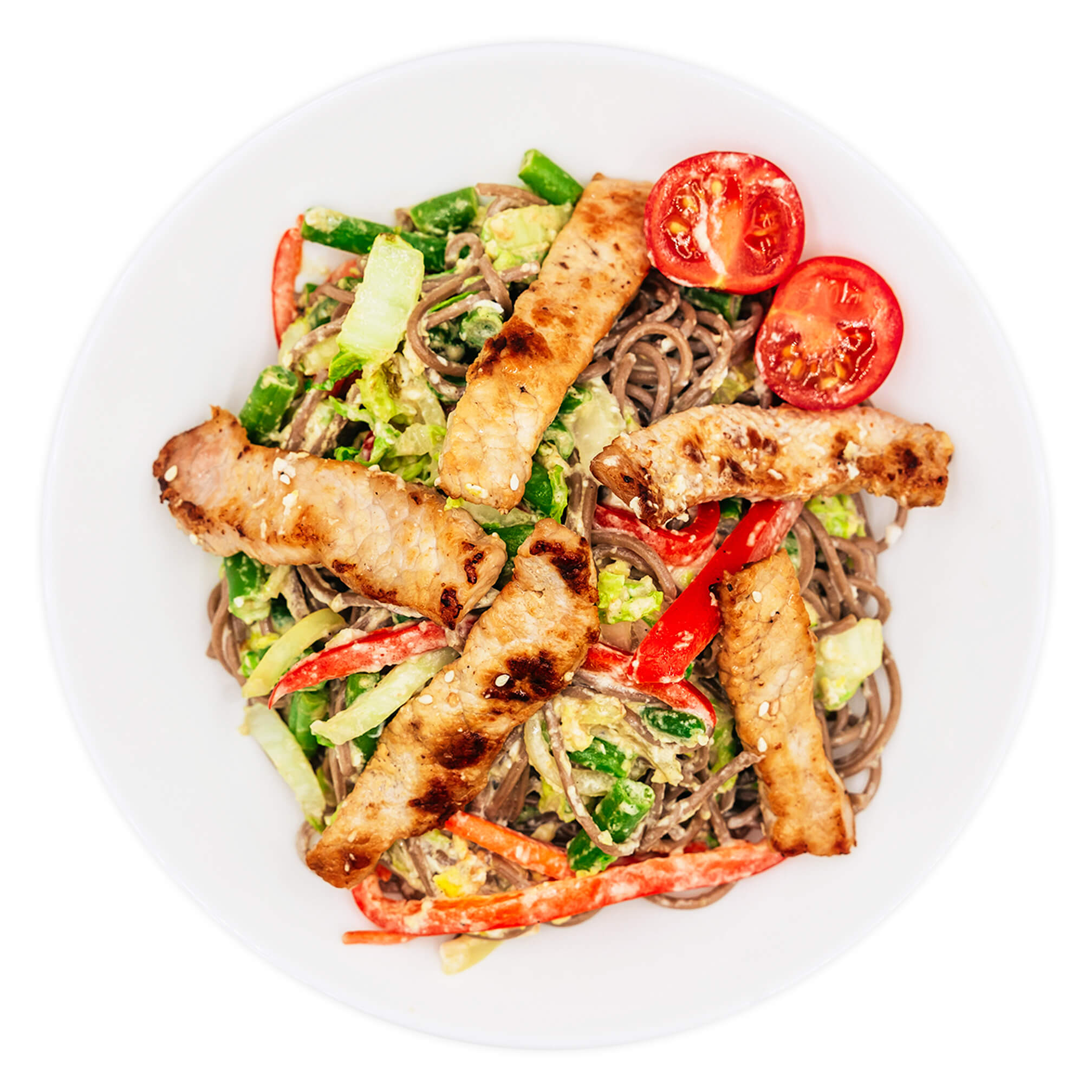 Wok соба с курицей