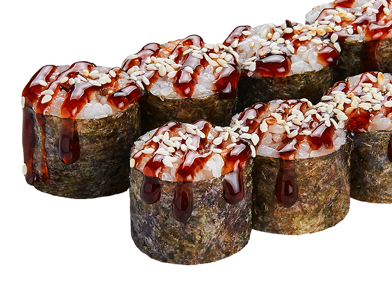 Маки с угрем