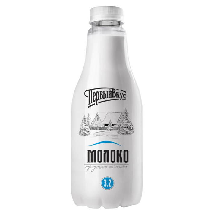 Молоко Первый вкус 0,930л 3,2% пэт