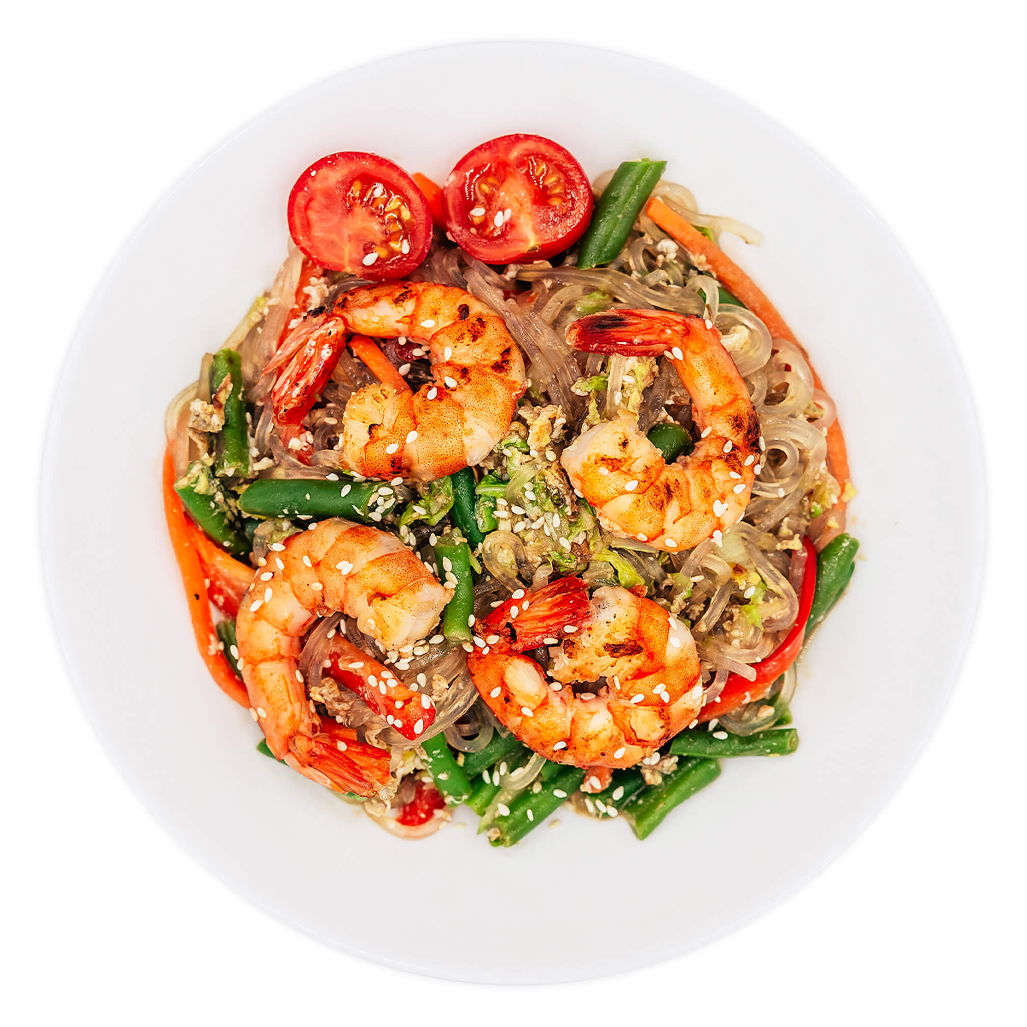 Wok соба с креветкой
