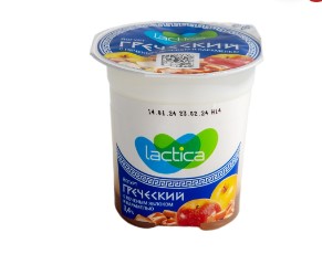 Йогурт Lactica греческий 120г печеное яб