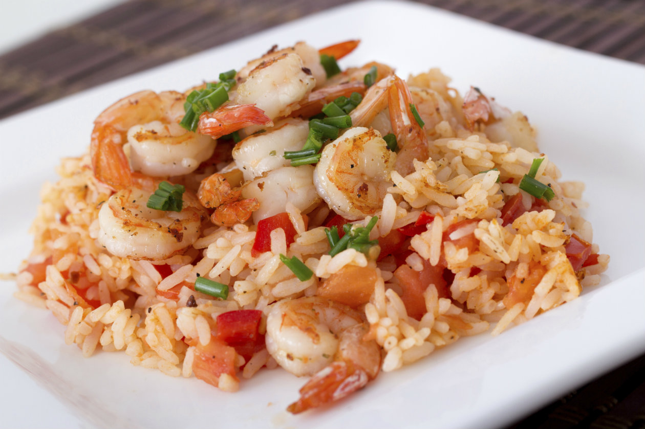 WOK-РИС с креветкой