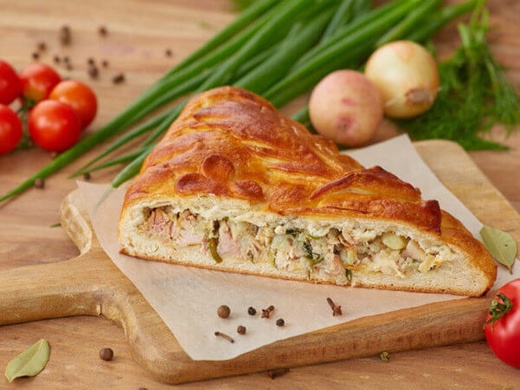 С курицей и картофелем (сдобное) 1000 г