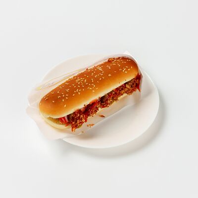 как сделать гамбургер в домашних условиях с сосиской рецепт с фото | Дзен