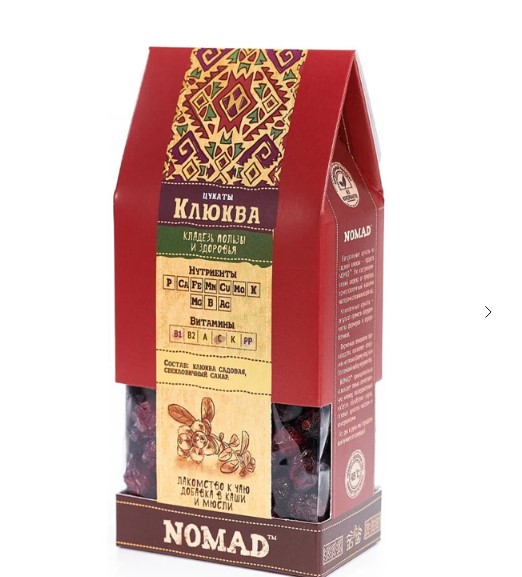 Цукаты Nomad 100г клюква