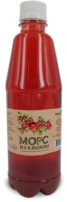 Морс из клюквы 0,5л пэт
