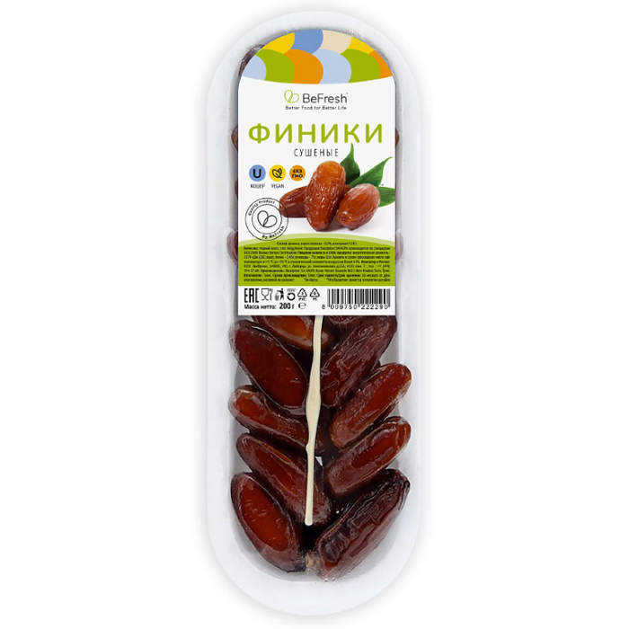 Финики BeFresh 200г сушеные