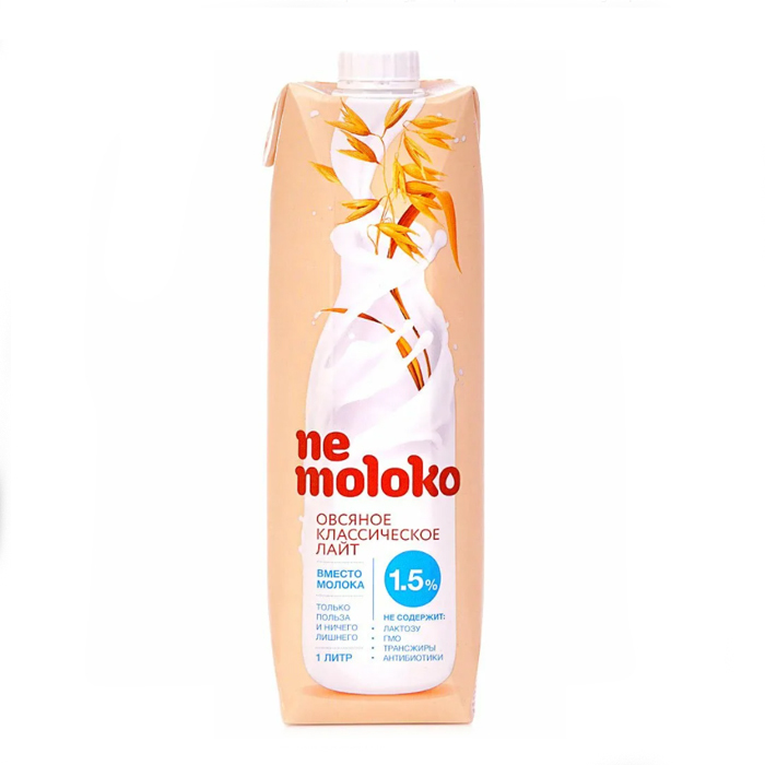 Напиток NE MOLOKO 1л овсяный лайт т/пак